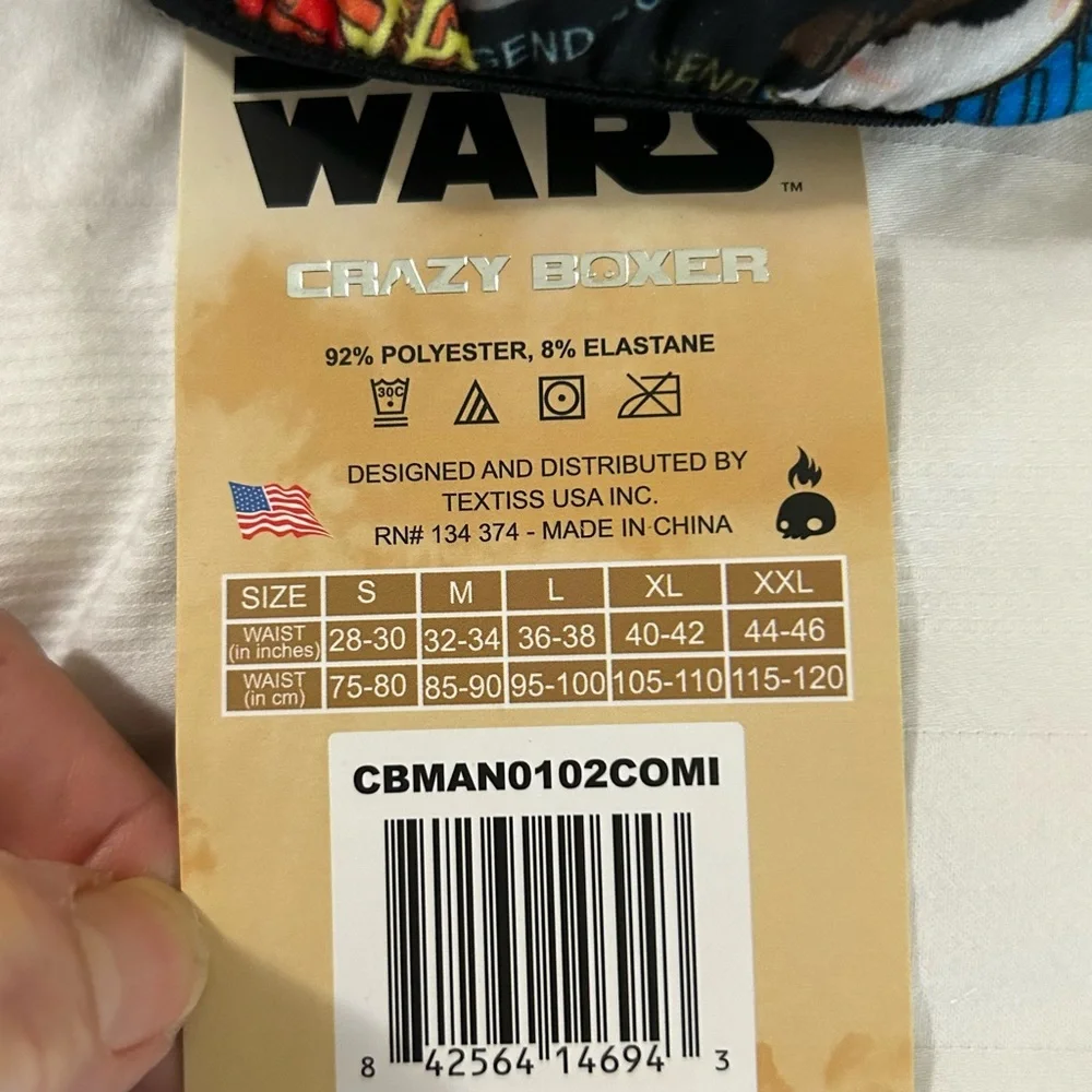 NWT (2) Disneys Mandalorian Crazy Boxers size L